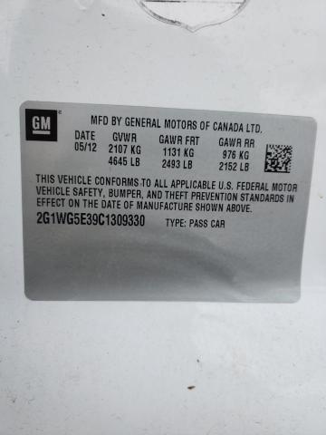 Photo 10 from auction – 2012 CHEVROLET IMPALA LT with VIN 2G1WG5E39C1309330