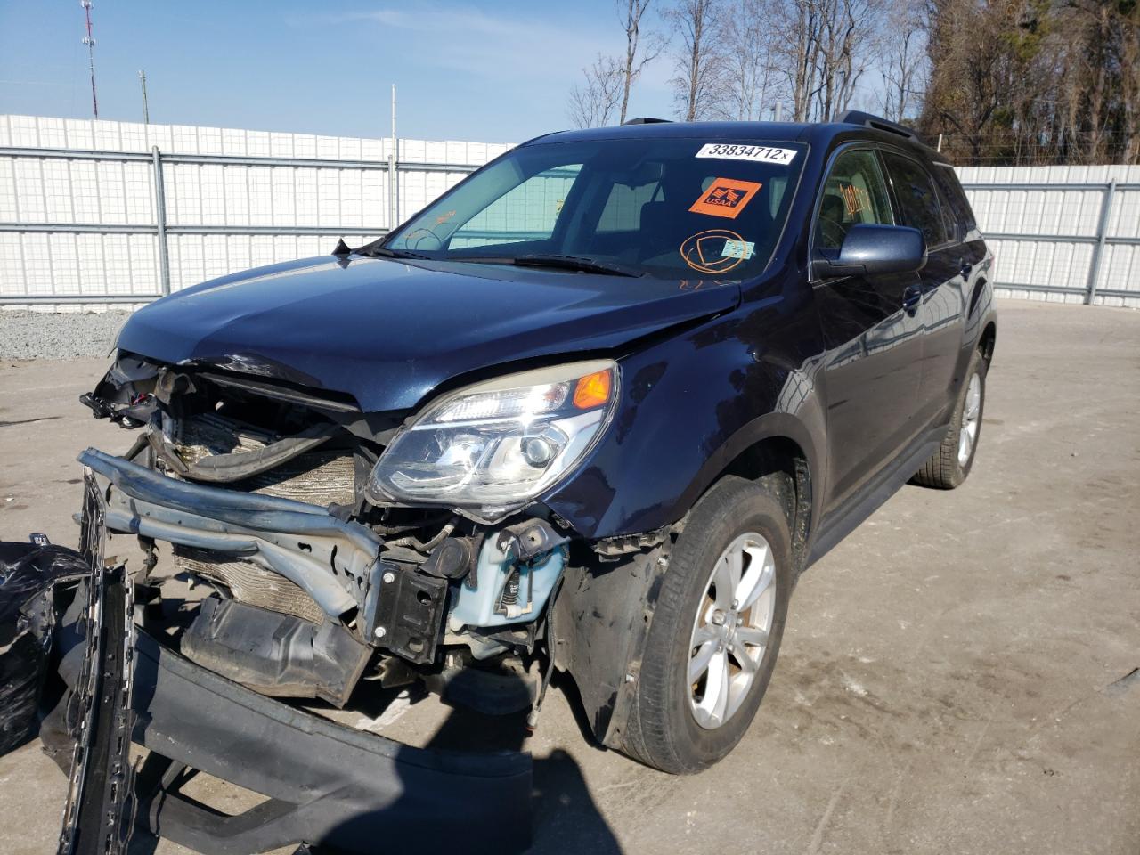 Photo 2 from auction – 2016 CHEVROLET EQUINOX LT with VIN 2GNALCEK6G1130216