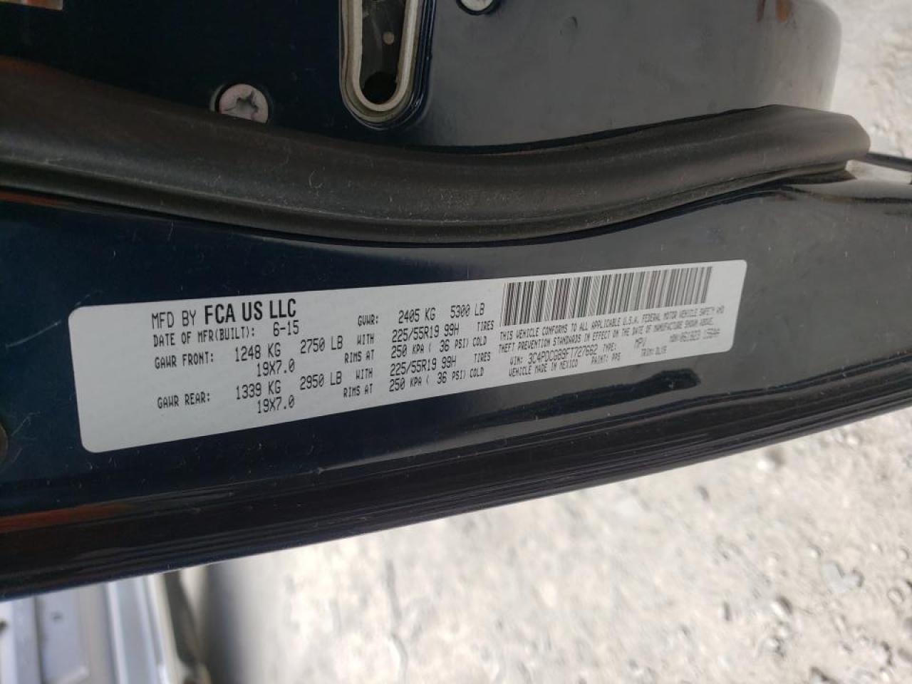 Photo 10 from auction – 2015 DODGE JOURNEY CR with VIN 3C4PDCGB9FT727662