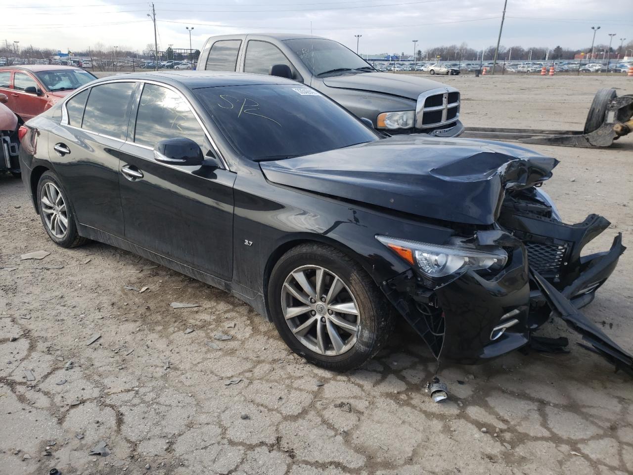 INFINITI Q50 BASE 2015 with VIN JN1BV7AR1FM413792 - Photo from auction