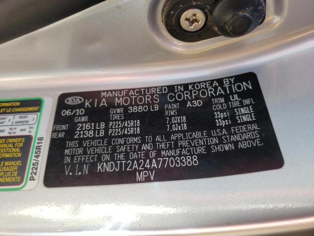 Photo 10 from auction – 2010 KIA SOUL + with VIN KNDJT2A24A7703388