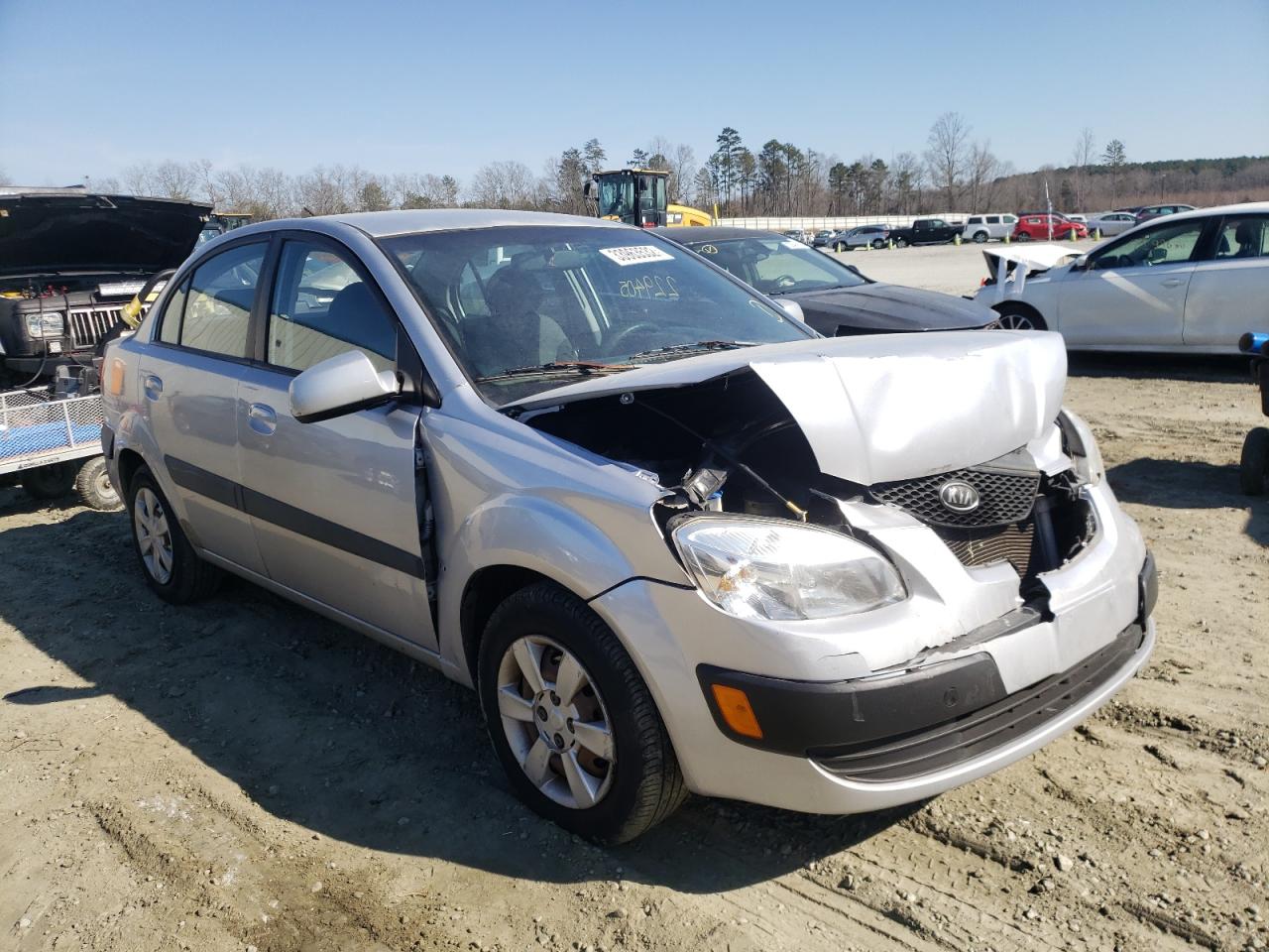 KIA RIO BASE 2007 with VIN KNADE123576199048 - Photo from auction