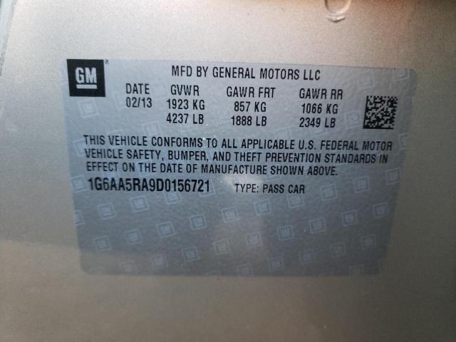 Photo 10 from auction – 2013 CADILLAC ATS with VIN 1G6AA5RA9D0156721