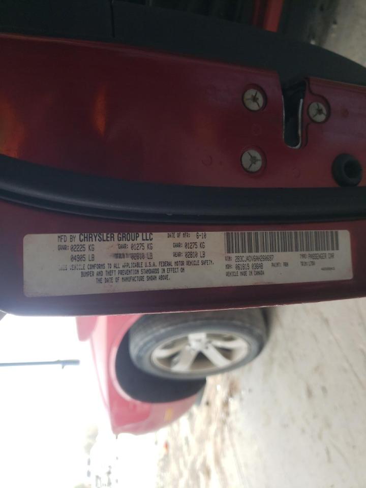 Photo 10 from auction – 2010 DODGE CHALLENGER with VIN 2B3CJ4DV6AH260697