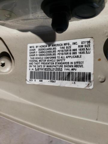 Photo 10 from auction – 2005 HONDA ELEMENT LX with VIN 5J6YH18325L012053