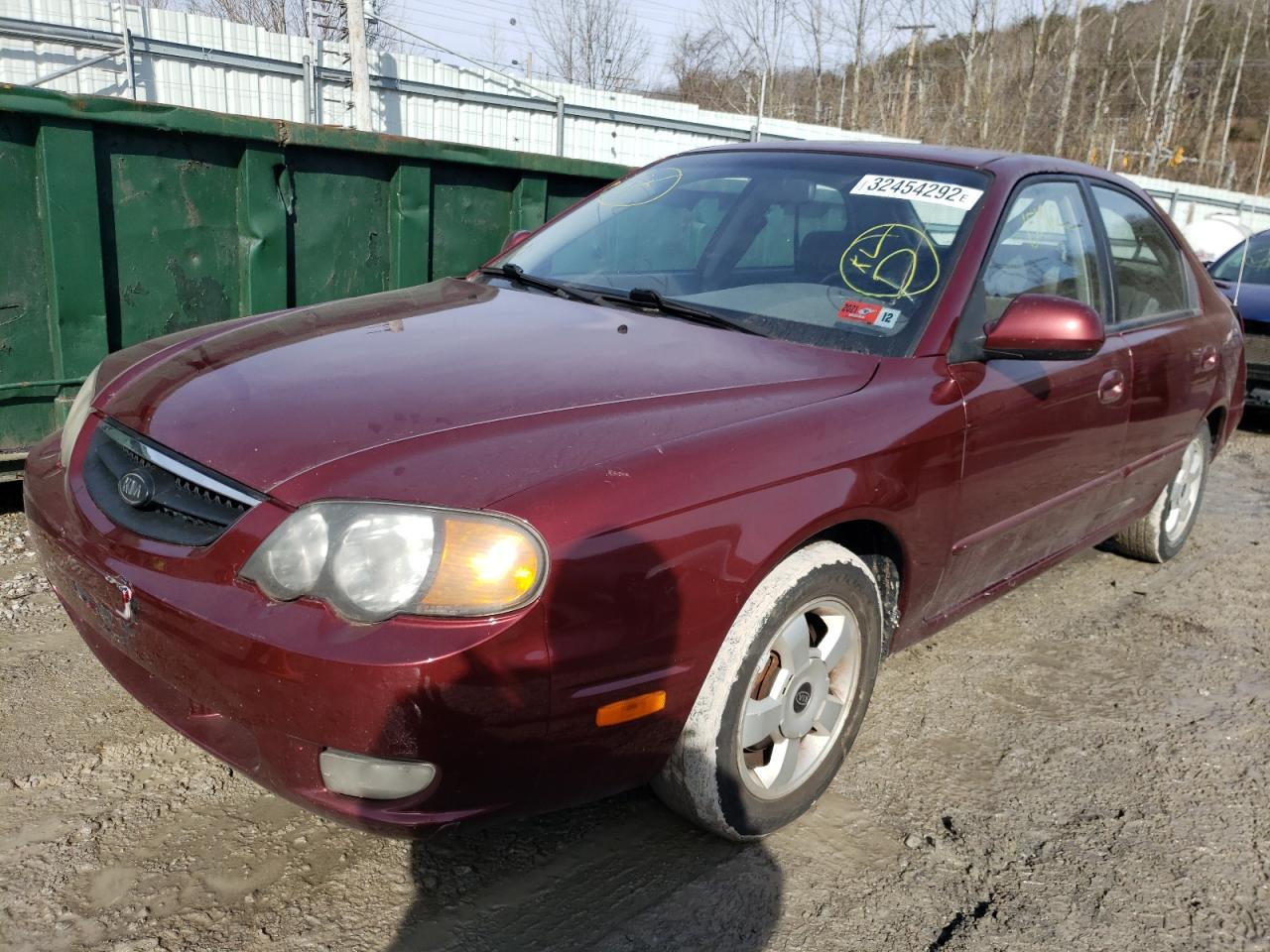 Photo 2 from auction – 2002 KIA SPECTRA GS with VIN KNAFB161025053570