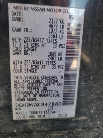 Photo 10 from auction – 2016 NISSAN ROGUE S with VIN 5N1AT2MV2GC847880