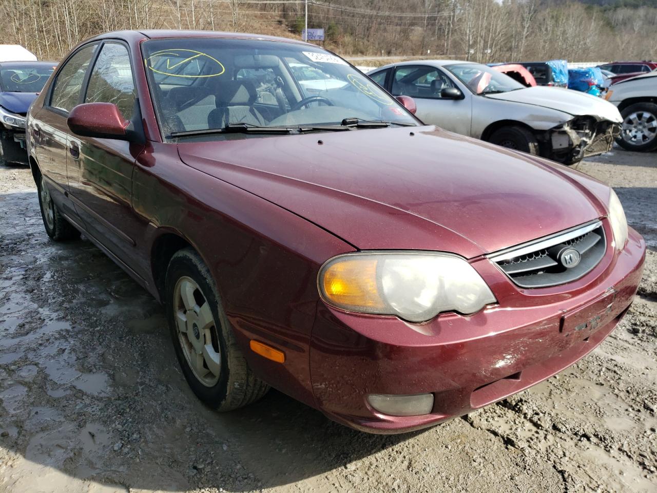 KIA SPECTRA GS 2002 with VIN KNAFB161025053570 - Photo from auction