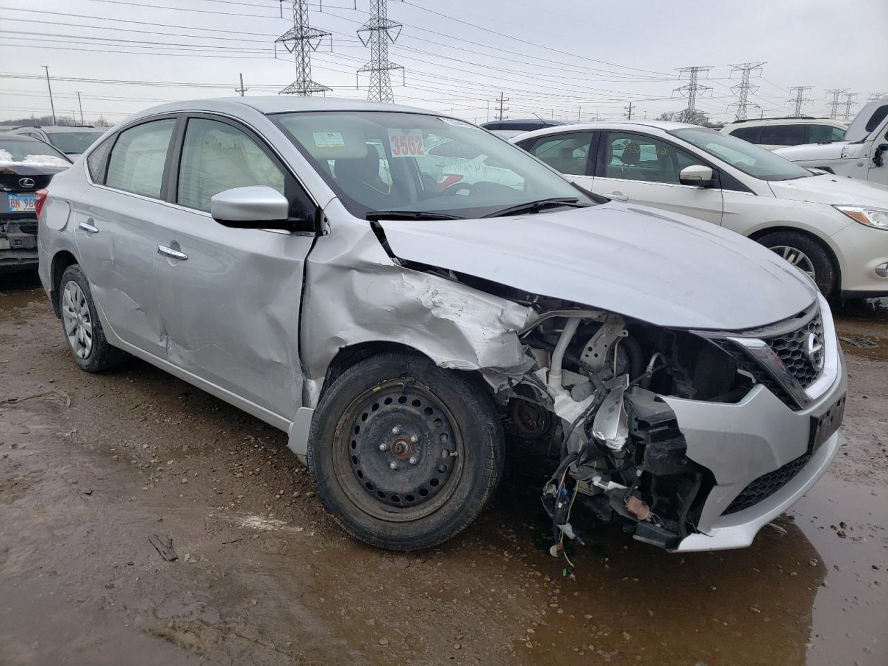 NISSAN SENTRA S 2016 with VIN 3N1AB7AP1GY295096 - Photo from auction