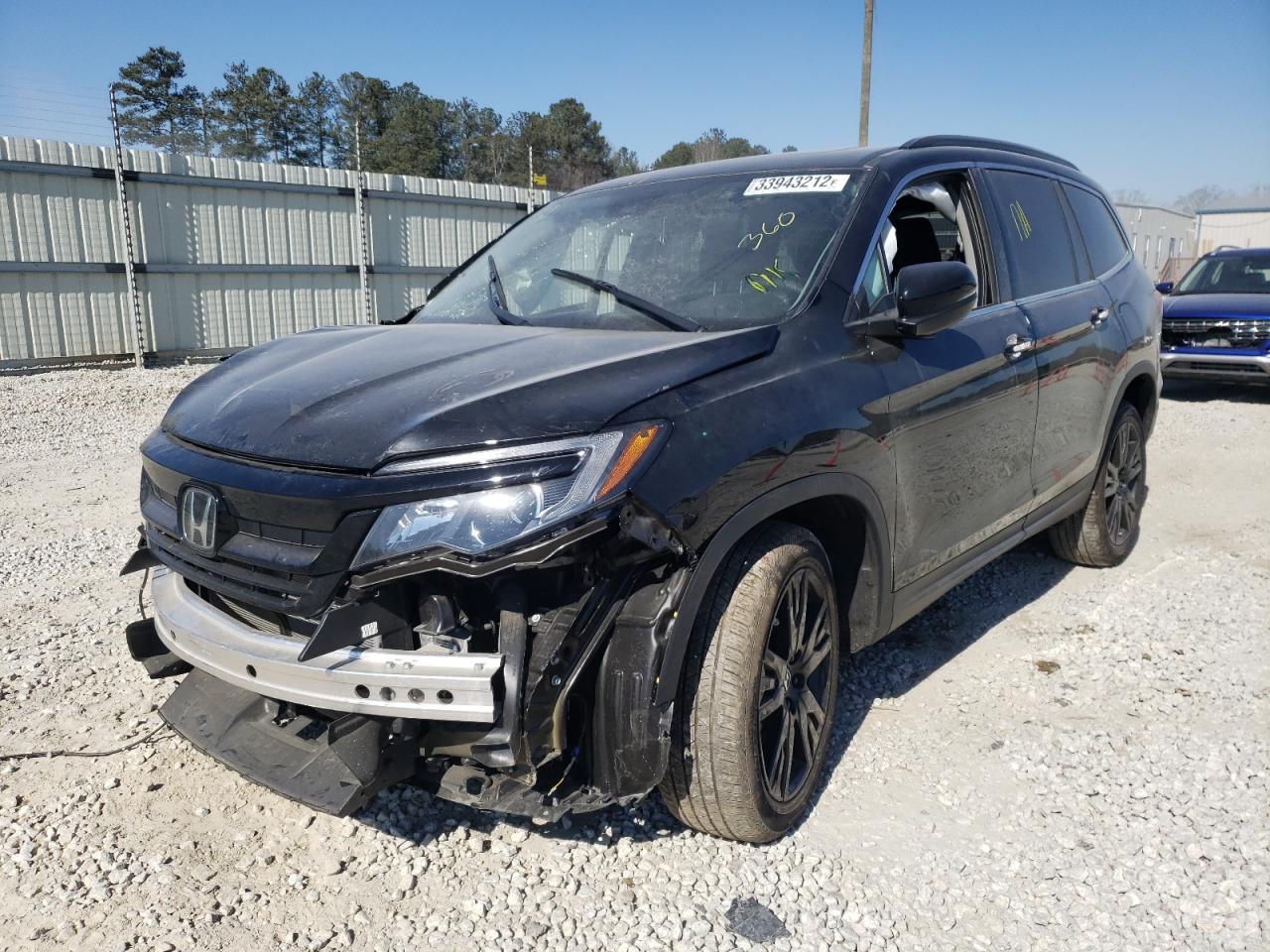 Photo 2 from auction – 2021 HONDA PILOT SE with VIN 5FNYF6H25MB059823