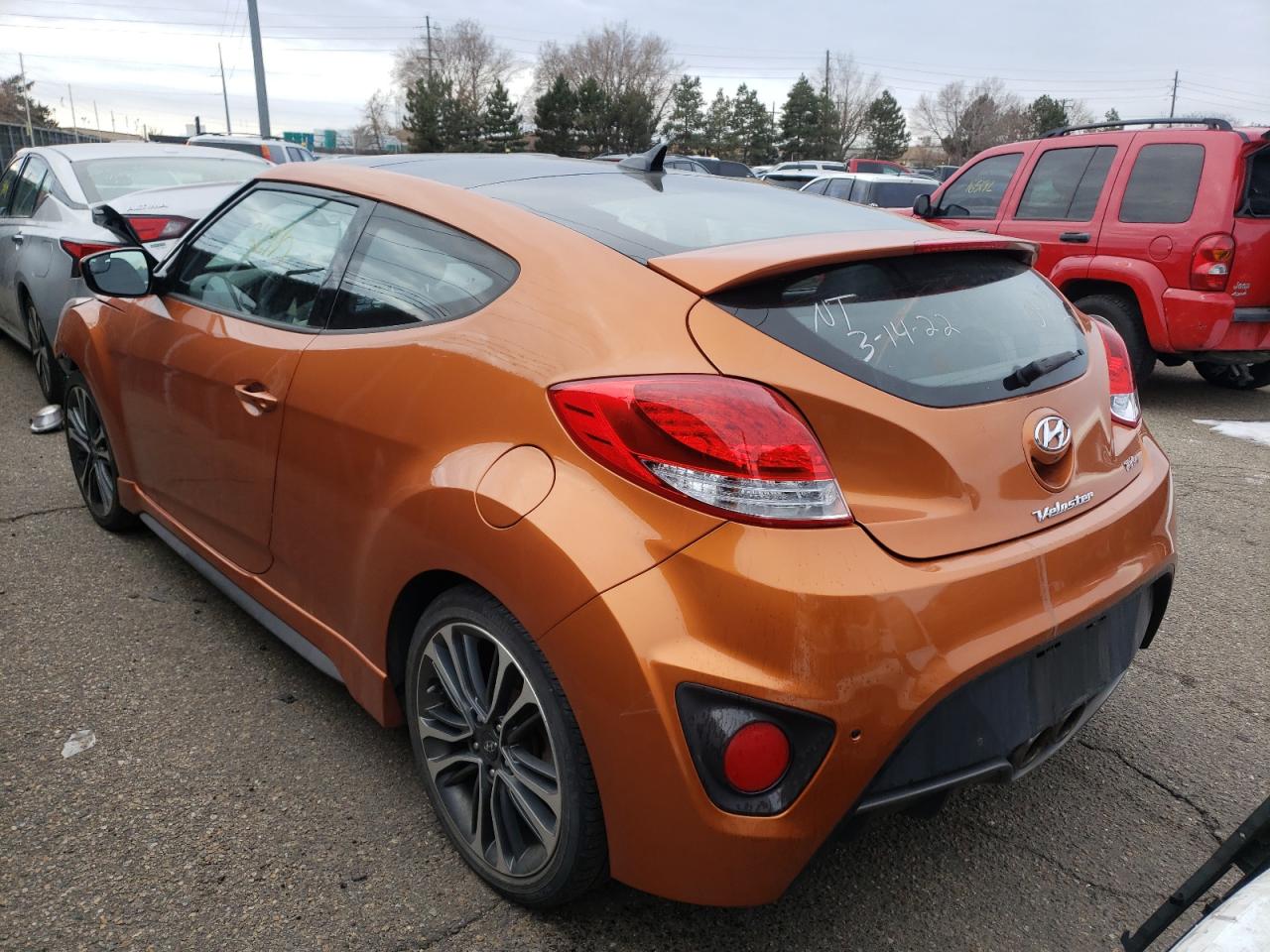 Photo 3 from auction – 2016 HYUNDAI VELOSTER T with VIN KMHTC6AE5GU290929