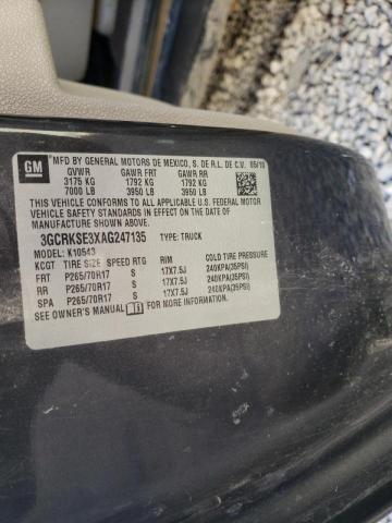 Photo 10 from auction – 2010 CHEVROLET SILVERADO with VIN 3GCRKSE3XAG247135