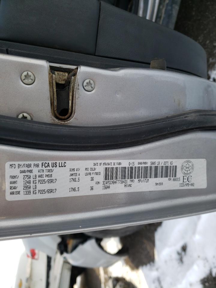 Photo 10 from auction – 2015 DODGE JOURNEY SE with VIN 3C4PDCAB4FT730431