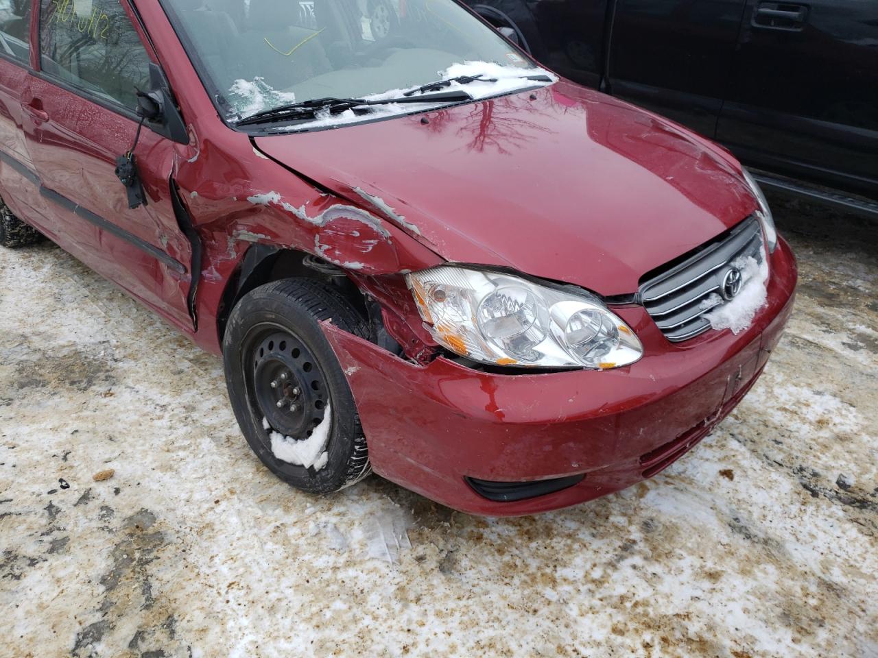 Photo 9 from auction – 2004 TOYOTA COROLLA CE with VIN JTDBR32EX42027452