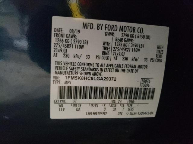 Photo 10 from auction – 2020 FORD EXPLORER P with VIN 1FM5K8HC9LGA29372