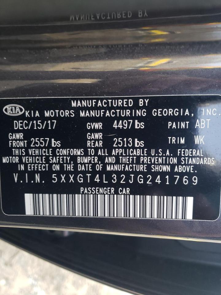 Photo 10 from auction – 2018 KIA OPTIMA LX with VIN 5XXGT4L32JG241769