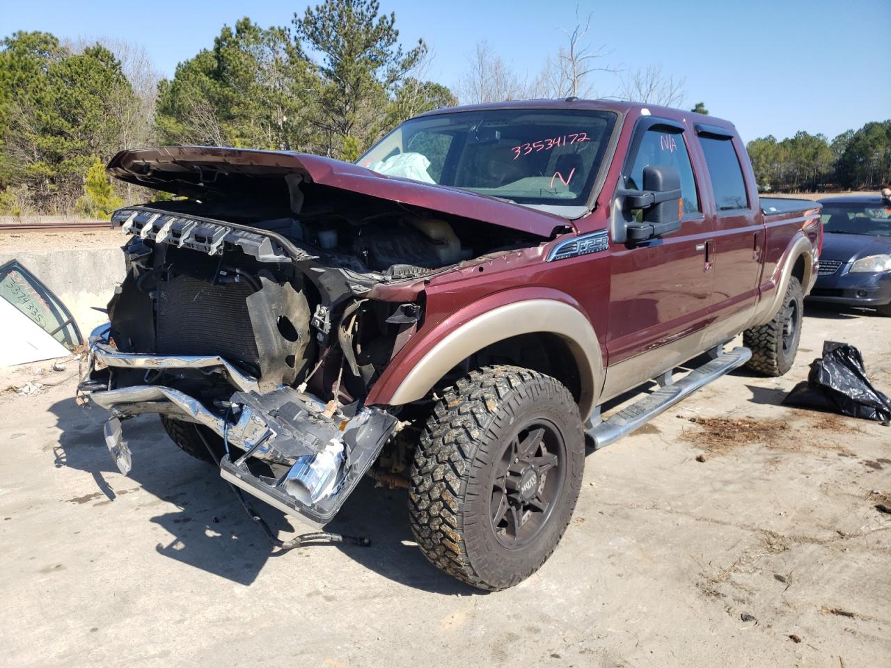 Photo 2 from auction – 2011 FORD F250 SUPER with VIN 1FT7W2B68BEA12106