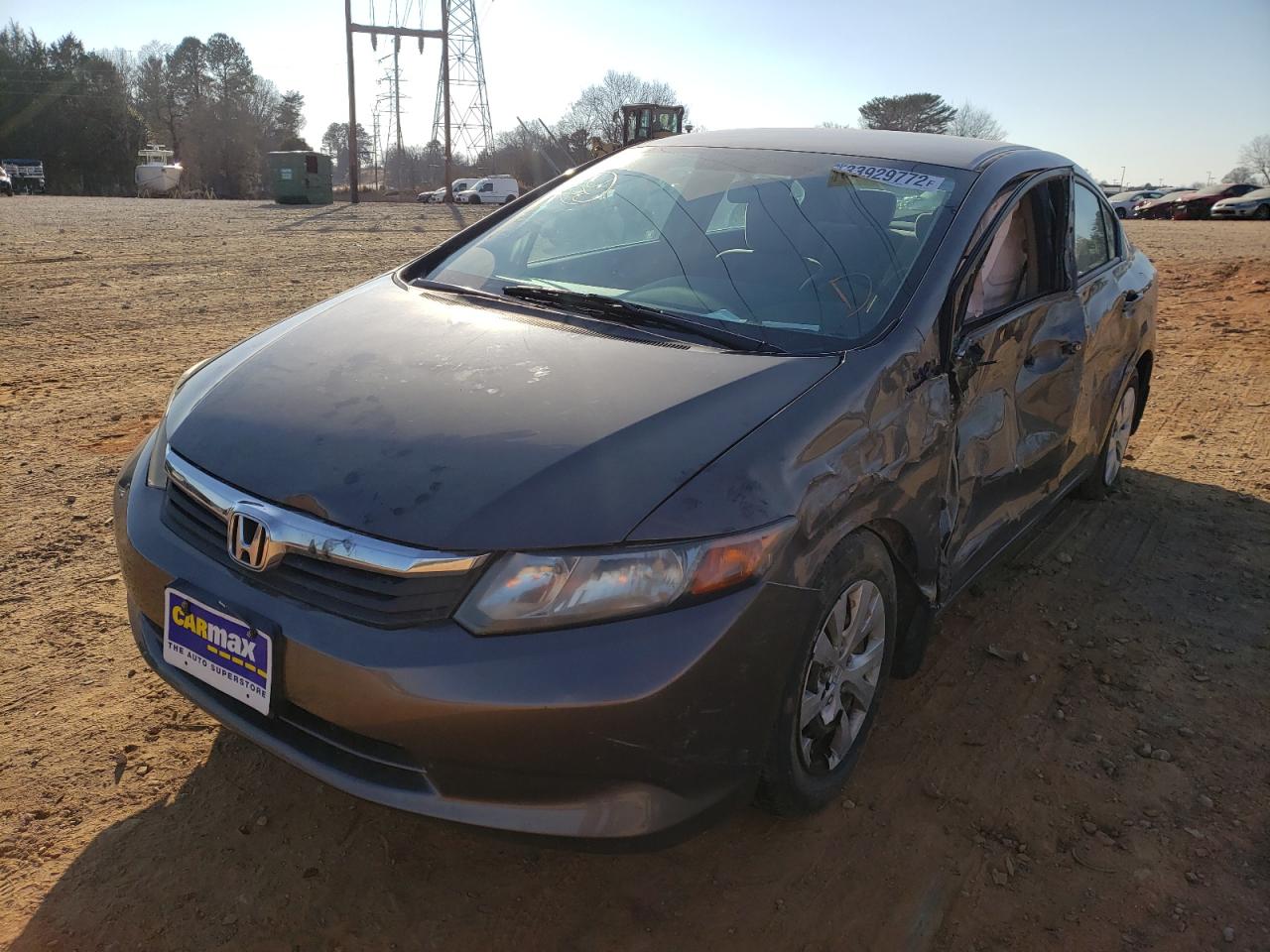 Photo 2 from auction – 2012 HONDA CIVIC LX with VIN 2HGFB2F5XCH522171