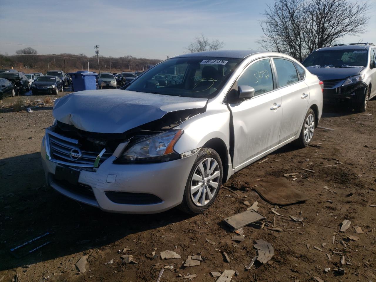 Photo 2 from auction – 2015 NISSAN SENTRA S with VIN 3N1AB7AP2FY372900