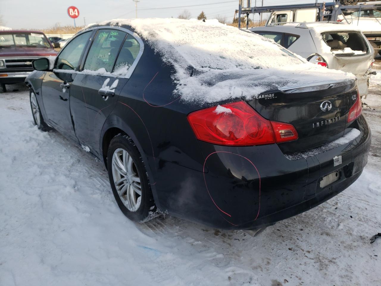 Photo 3 from auction – 2012 INFINITI G25 BASE with VIN JN1DV6AP3CM701357