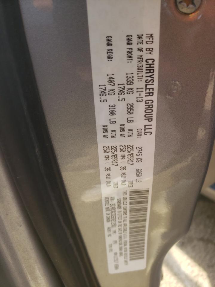 Photo 10 from auction – 2014 DODGE GRAND CARA with VIN 2C4RDGCG5ER212581