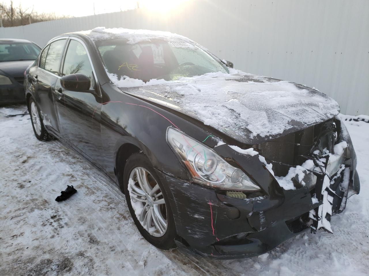 INFINITI G25 BASE 2012 with VIN JN1DV6AP3CM701357 - Photo from auction