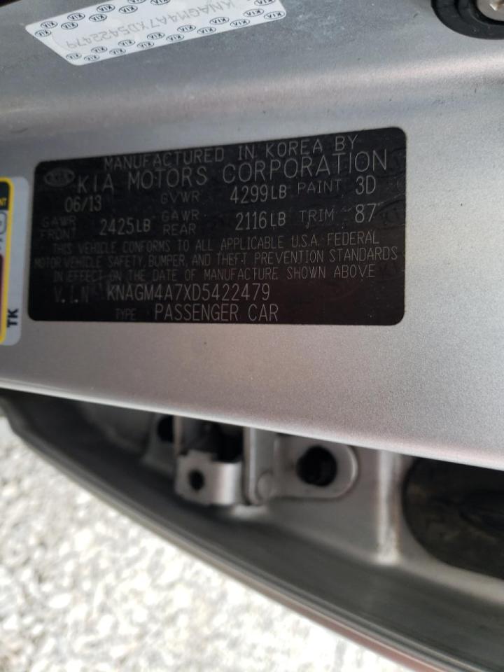Photo 10 from auction – 2013 KIA OPTIMA LX with VIN KNAGM4A7XD5422479