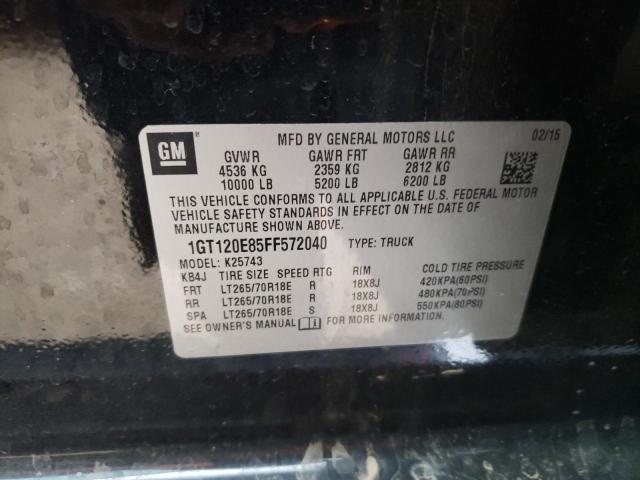 Photo 10 from auction – 2015 GMC SIERRA K25 with VIN 1GT120E85FF572040