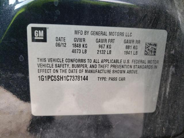 Photo 10 from auction – 2012 CHEVROLET CRUZE LS with VIN 1G1PC5SH1C7378144