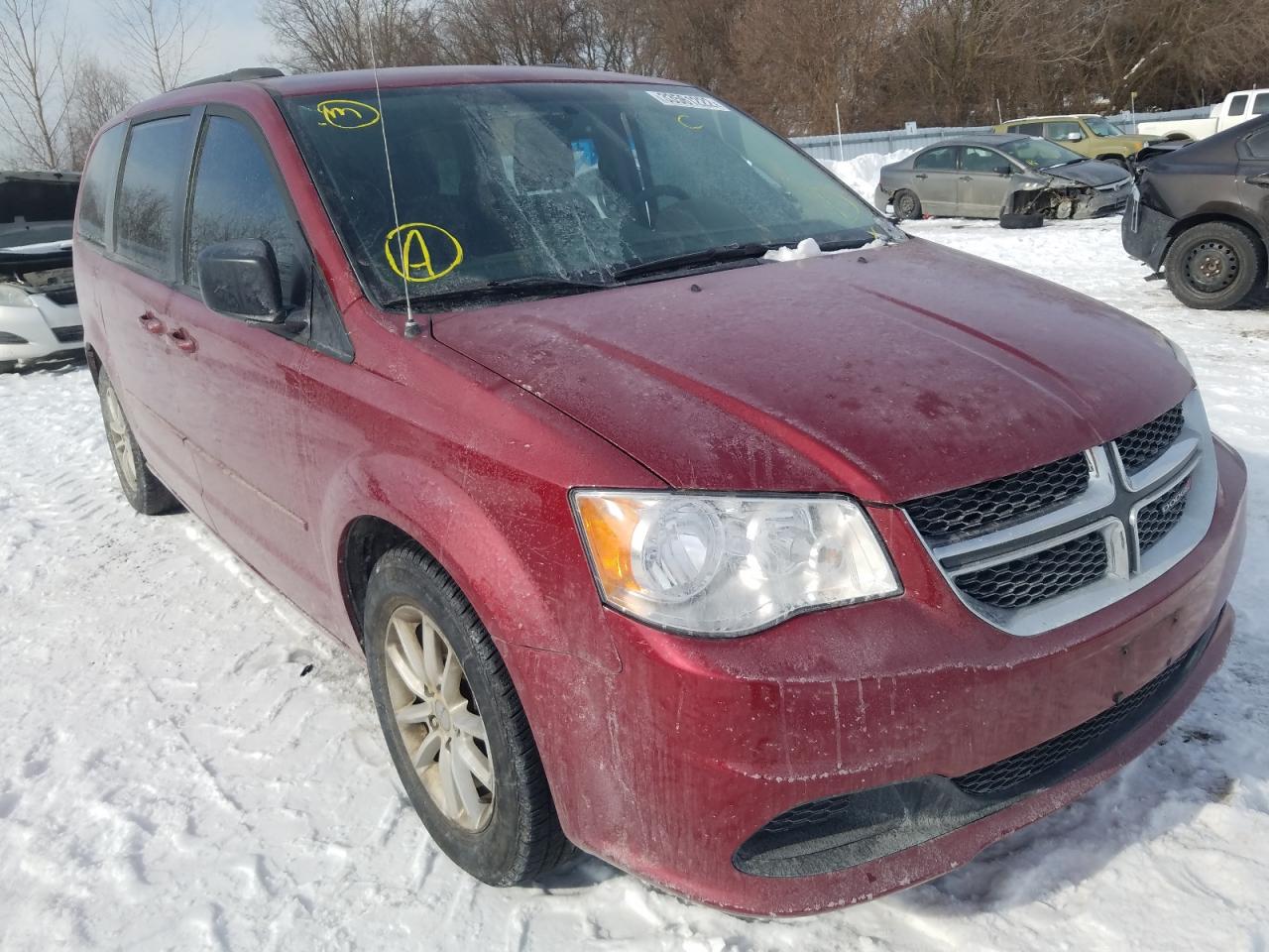 DODGE GRAND CARA 2016 with VIN 2C4RDGBG2GR110370 - Photo from auction
