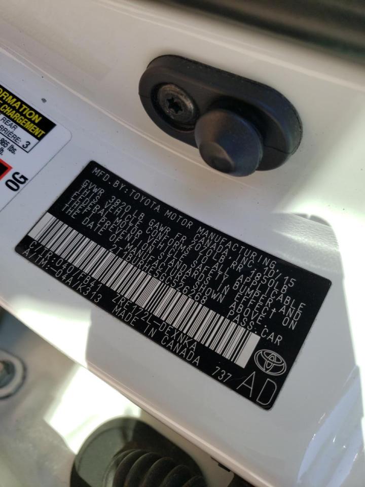 Photo 10 from auction – 2016 TOYOTA COROLLA L with VIN 2T1BURHE5GC526268