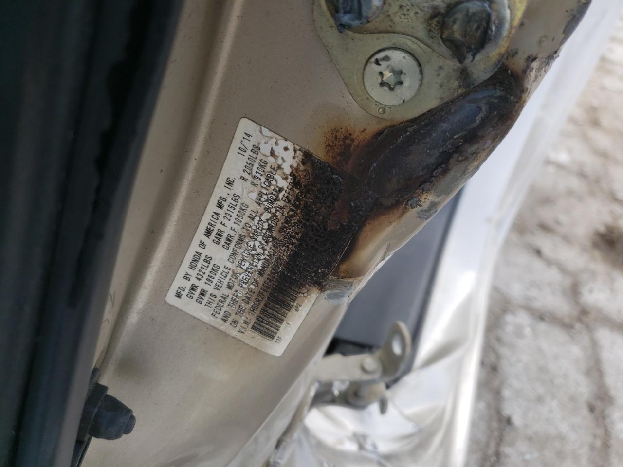 Photo 10 from auction – 2015 HONDA ACCORD EXL with VIN 1HGCR2F85FA046553