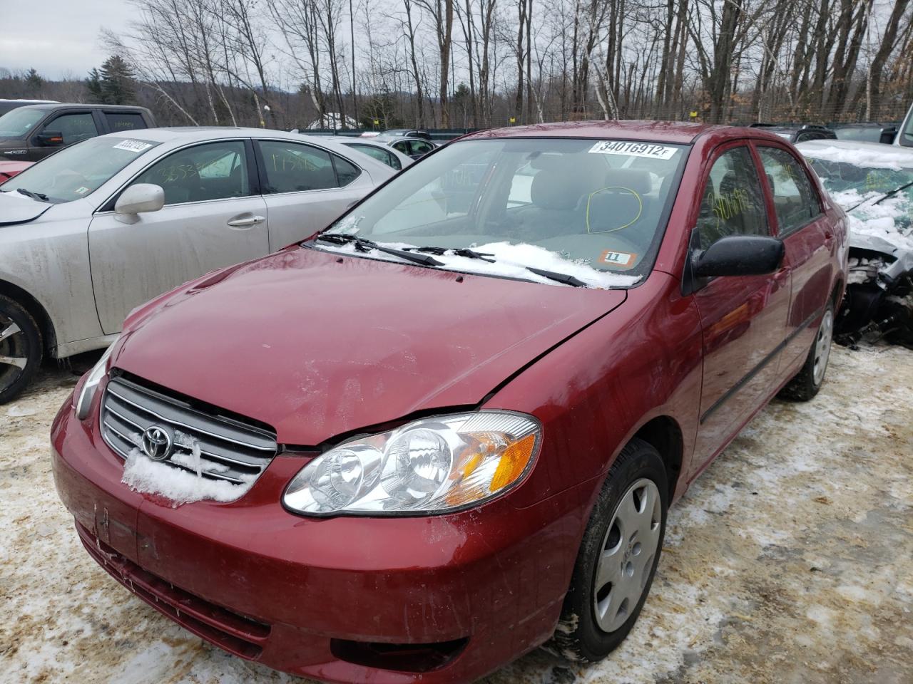 Photo 2 from auction – 2004 TOYOTA COROLLA CE with VIN JTDBR32EX42027452