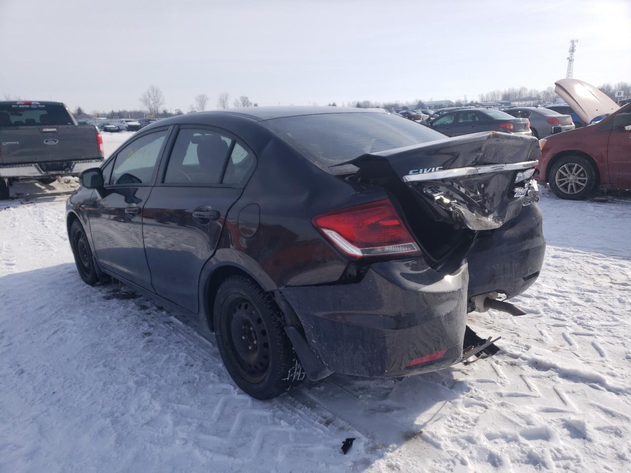 Photo 3 from auction – 2013 HONDA CIVIC LX with VIN 2HGFB2F52DH039727