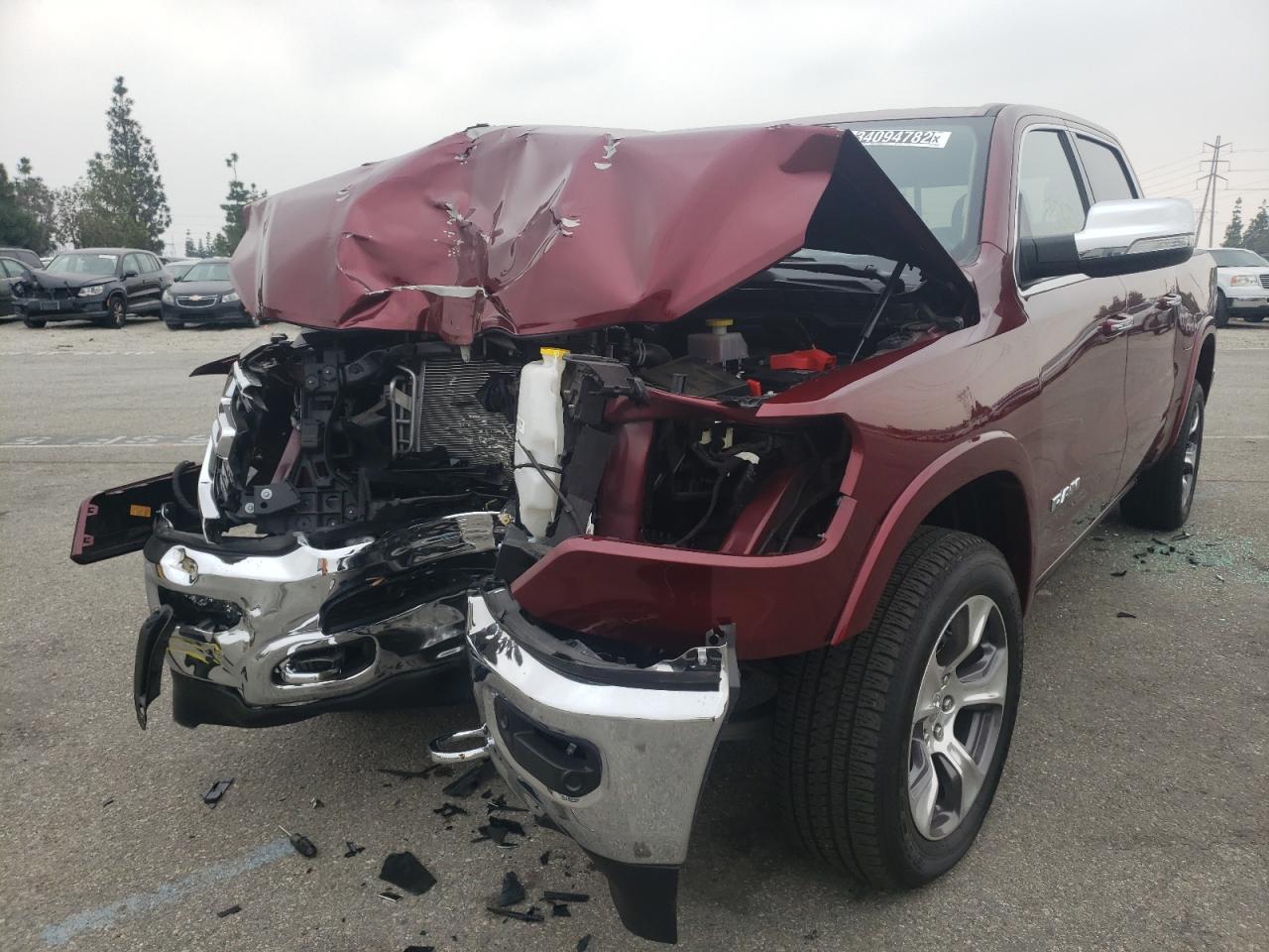Photo 2 from auction – 2021 RAM 1500 LARAM with VIN 1C6RREJM6MN706532