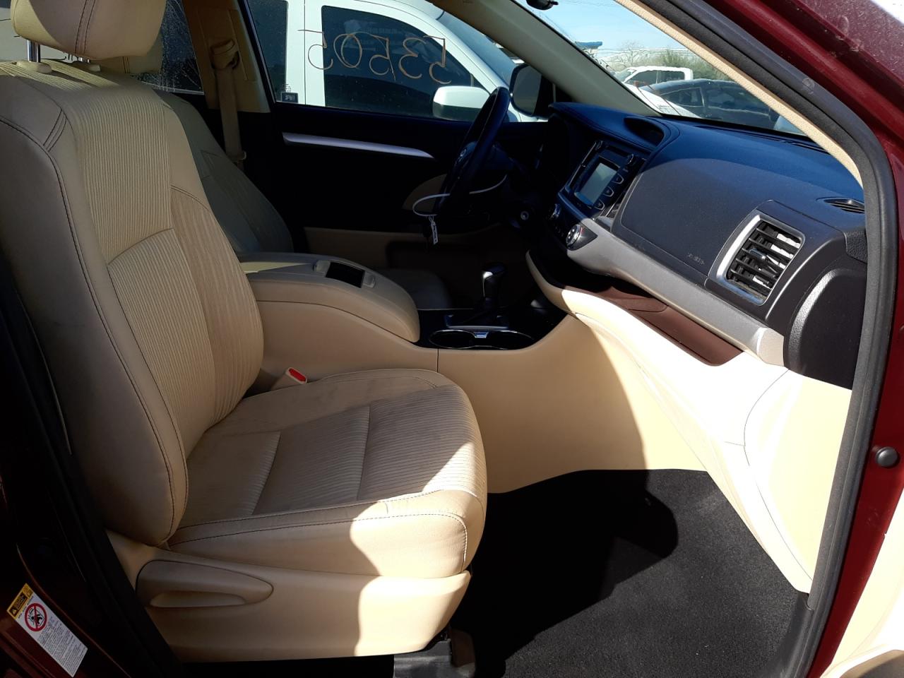 Photo 5 from auction – 2015 TOYOTA HIGHLANDER with VIN 5TDZKRFHXFS105220