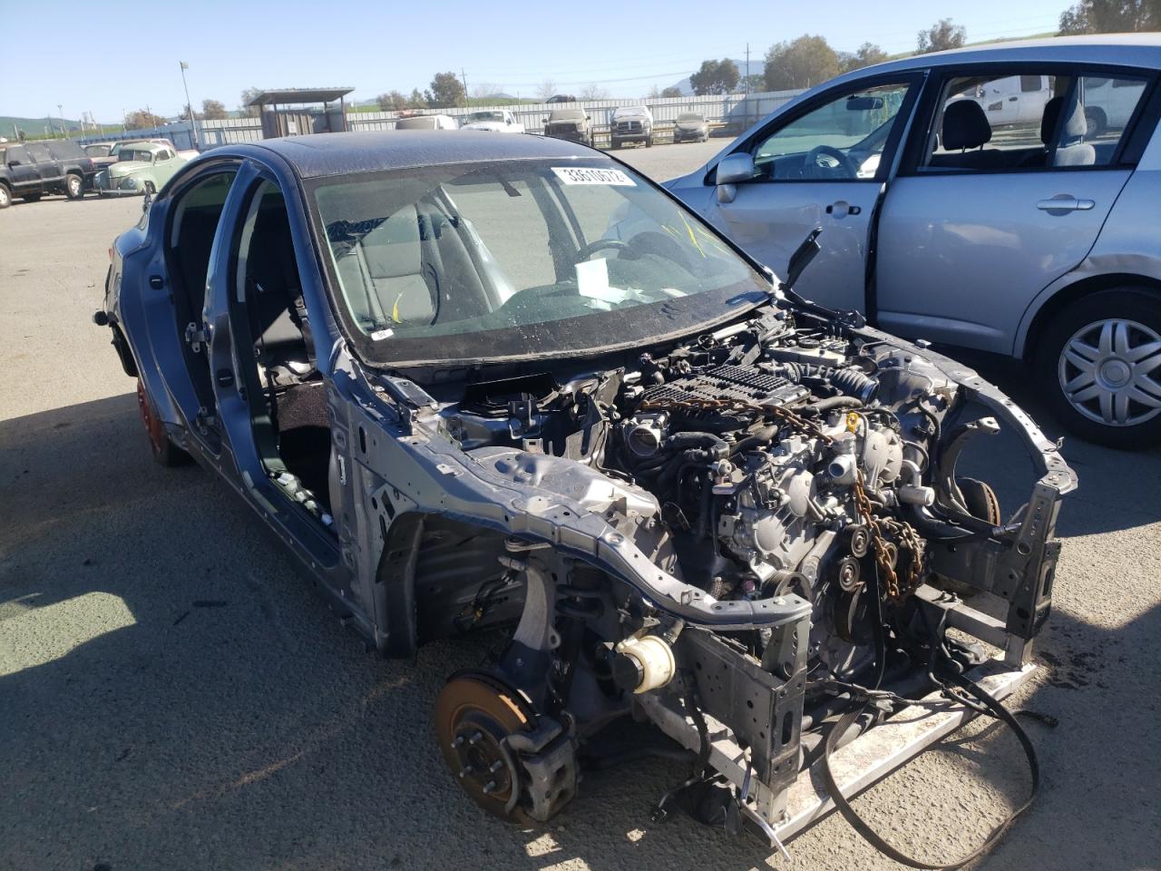 INFINITI Q50 BASE 2015 with VIN JN1BV7AP1FM355567 - Photo from auction
