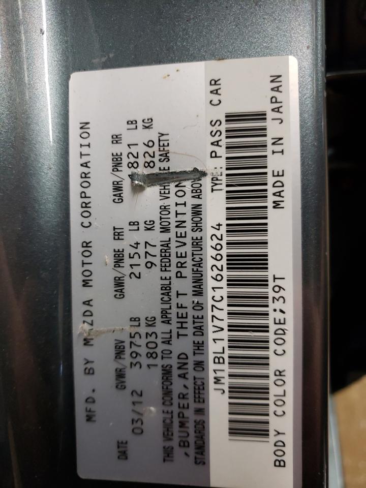 Photo 10 from auction – 2012 MAZDA 3 I with VIN JM1BL1V77C1626624