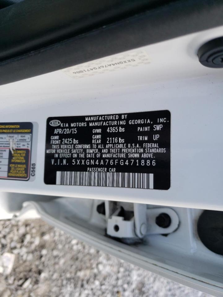 Photo 10 from auction – 2015 KIA OPTIMA EX with VIN 5XXGN4A76FG471886