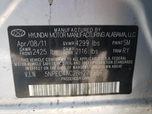 Photo 10 from auction – 2011 HYUNDAI SONATA SE with VIN 5NPEC4AC2BH279986