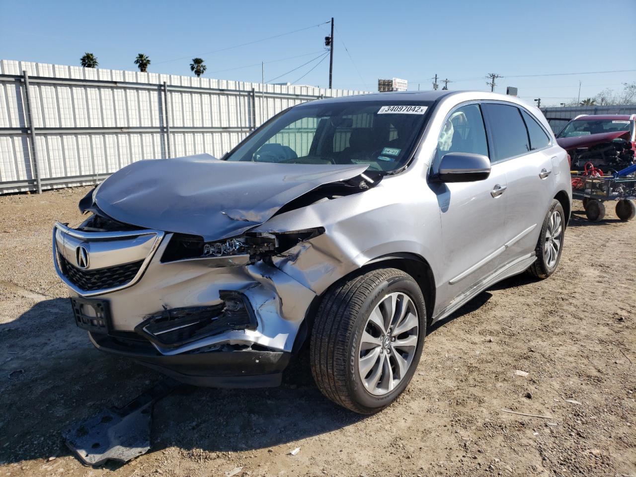 Photo 2 from auction – 2016 ACURA MDX TECHNO with VIN 5FRYD3H6XGB006965