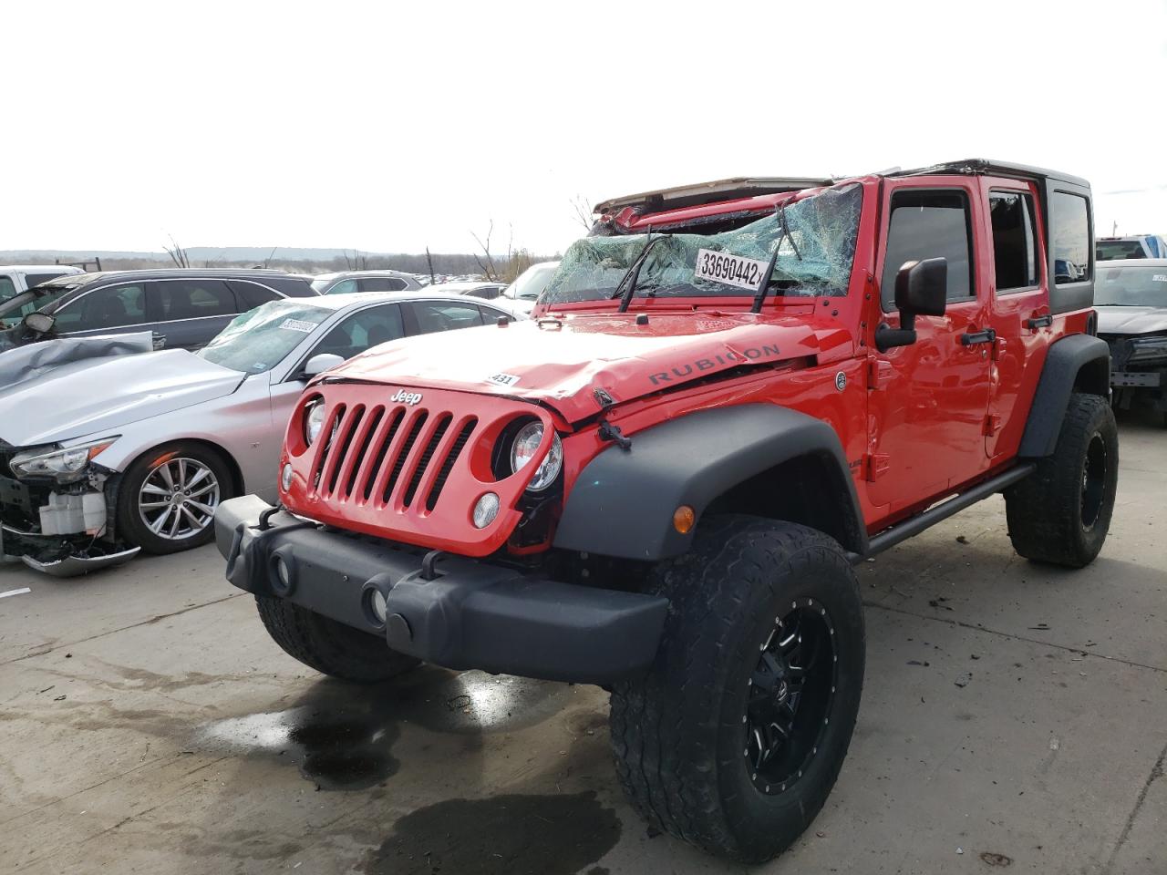 Photo 2 from auction – 2016 JEEP WRANGLER U with VIN 1C4BJWFG3GL261533