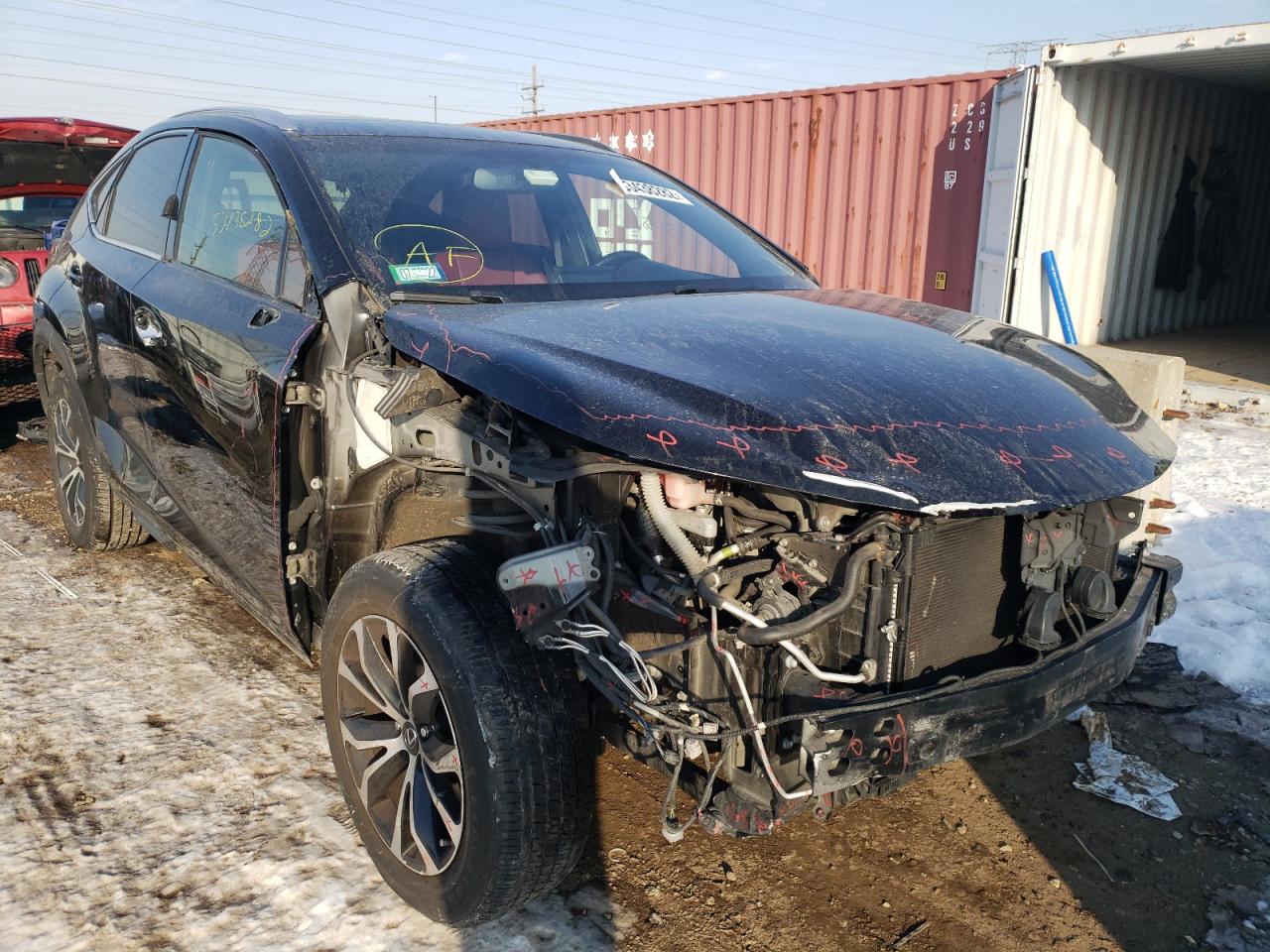 LEXUS NX 200T 2015 with VIN JTJBARBZ0F2011046 - Photo from auction