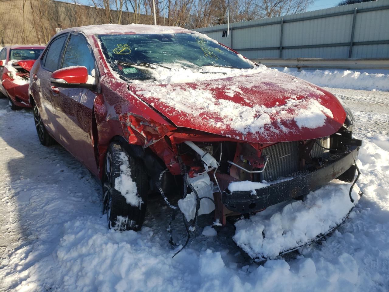 TOYOTA COROLLA L 2017 with VIN 5YFBURHE5HP654401 - Photo from auction