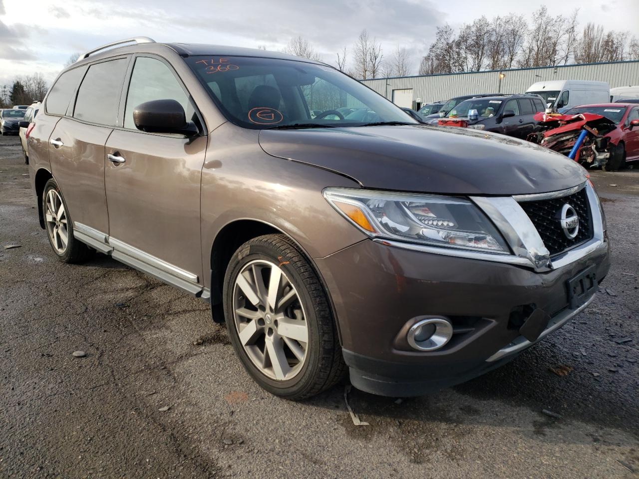 NISSAN PATHFINDER 2015 with VIN 5N1AR2MN9FC654509 - Photo from auction