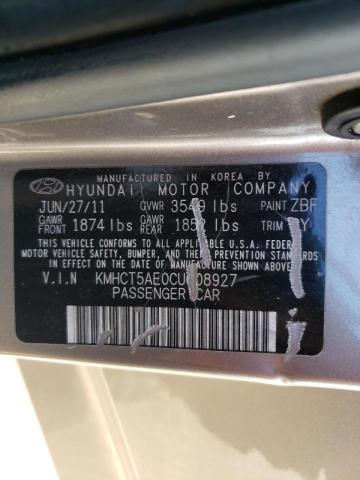 Photo 10 from auction – 2012 HYUNDAI ACCENT GLS with VIN KMHCT5AE0CU008927