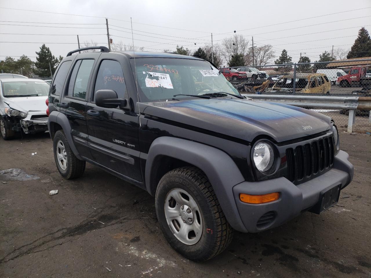 Photo 1 from auction – 2003 JEEP LIBERTY SP with VIN 1J4GL48K13W718378