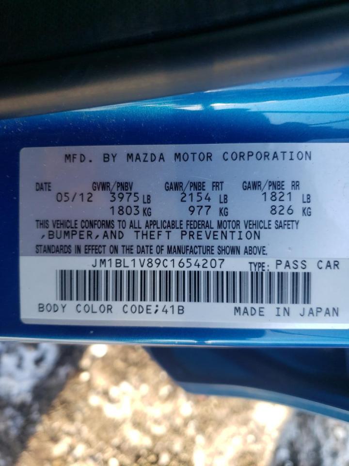 Photo 10 from auction – 2012 MAZDA 3 I with VIN JM1BL1V89C1654207