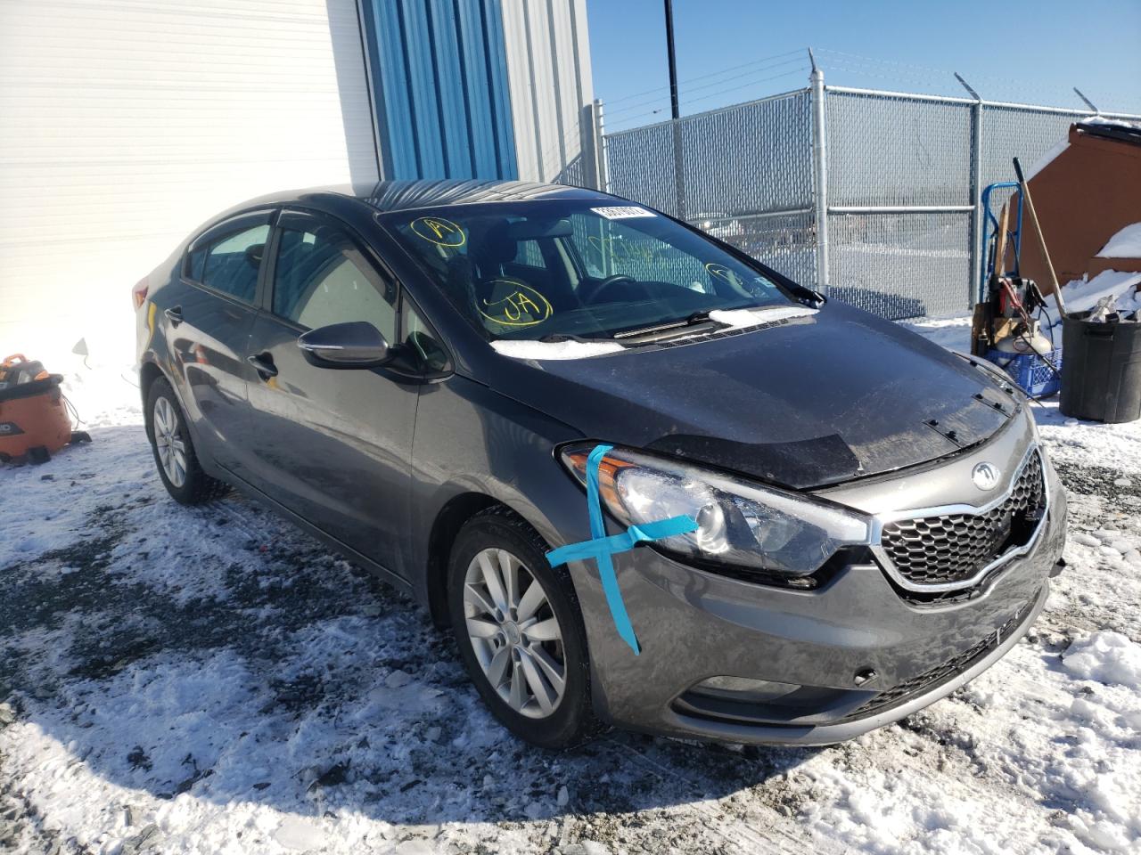 KIA FORTE LX 2014 with VIN KNAFX4A68E5107319 - Photo from auction