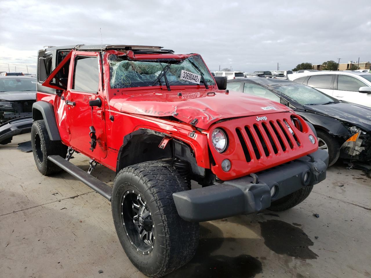 JEEP WRANGLER U 2016 with VIN 1C4BJWFG3GL261533 - Photo from auction